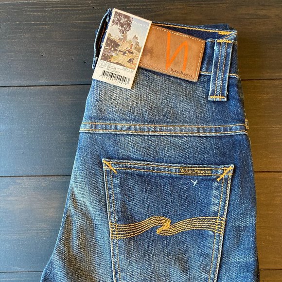 Unisex NUDIE JEANS Thin Finn Denim Pants (NWT) - Picture 3 of 4